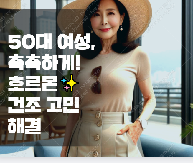 50대 여성 호르몬과 건조함 방치하면 큰일! 건강하고 촉촉한 아름다움을 위한 필수 정보 2025-02-04 18 32 23