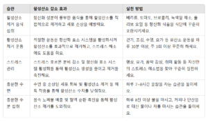 활성산소 항산화