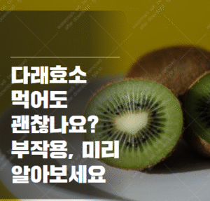 다래효소 부작용