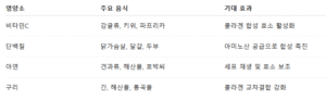 콜라겐 합성 식품