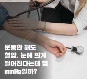 규칙적 운동 혈압